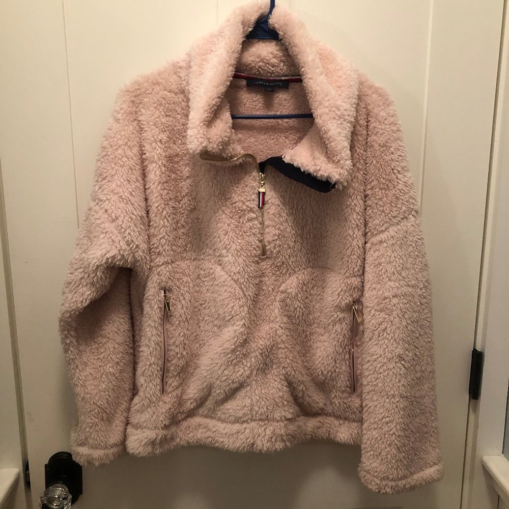 Tommy Hilfiger Pink Fuzzy Sherpa